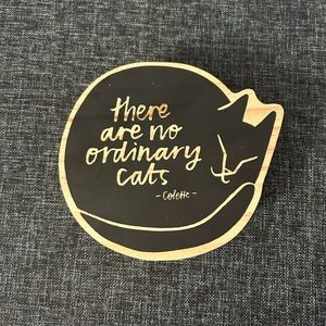Small Wooden Cat Sign